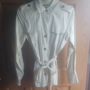 Scotch & Soda Cream Button-Up Top